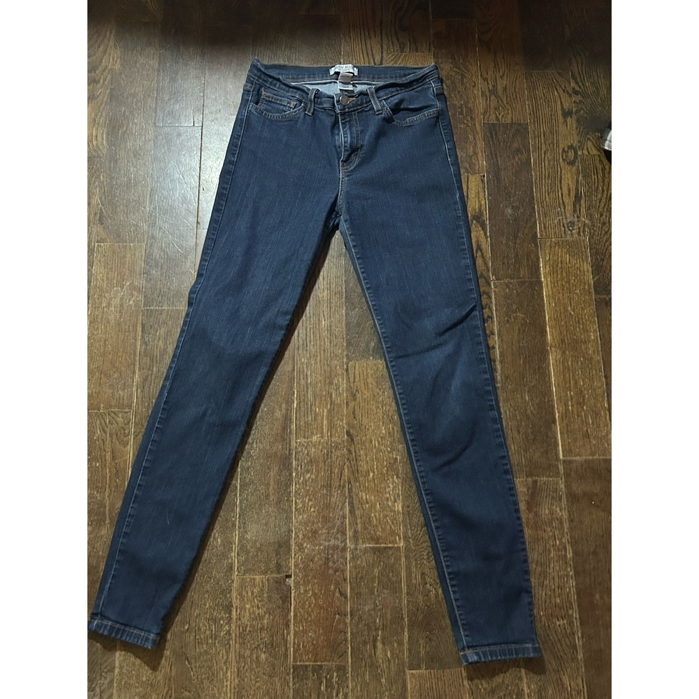 Judy Blue Jeans Womens 7/28 Skinny Stretch Dark Wash Denim Made In USA 8376